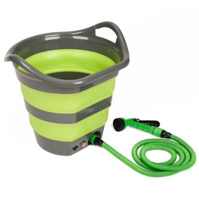 Artikelbild des Artikels “Falteimer 15 Liter mit Waschbrause, Mobildusche Akku Plus “