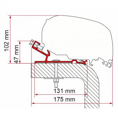 Product image of the product “Markisenadapter Hymer für F80 ”