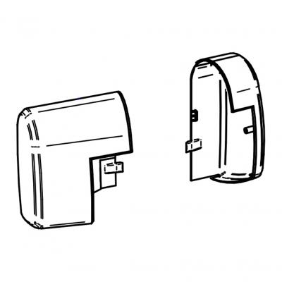 Product image of the product “Endkappen (Motor) TO 5200 weiß, Satz links und rechts ”