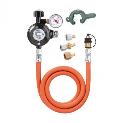 Artikelbild des Artikels “Camping Gasregler-Schlauchleitung Set mit Manometer mit Manometer“