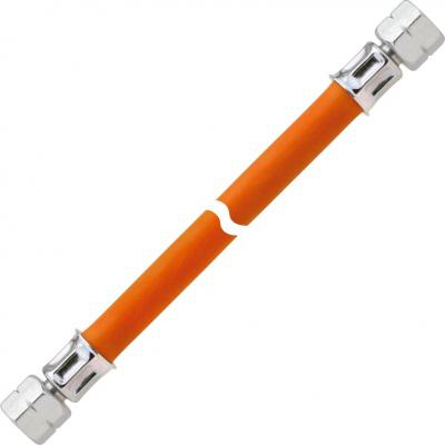 Product image of the product “Gas-Mitteldruckschlauchleitung 10 bar, G 3/8 LH-ÜM x G 3/8 LH-ÜM, 450 mm ”