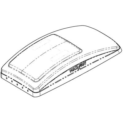 Product image of the product “Ersatzhaube rauchfarben für MaxxFan Deluxe ”