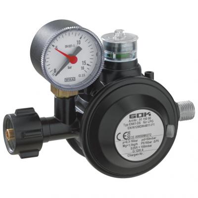 Product image of the product “Grillregler PRO mit Manometer, Niederdruckregler ”