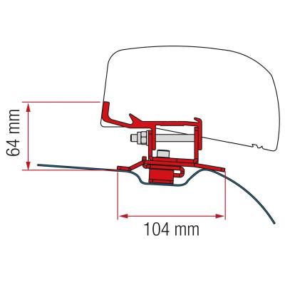 Product image of the product “Markisenadapter Stellantis (PSA) für F40 ”