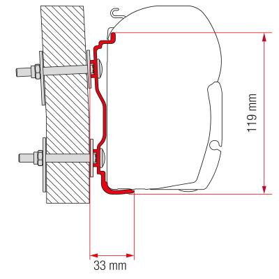 Product image of the product “Markisenadapter Hymer ab 2016, 300 cm 300 cm”