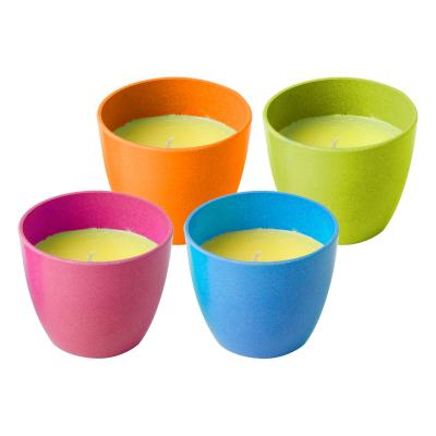 Product image of the product “Citronella Kerze mit natürlichem Citronella-Öl, farblich sortiert ”