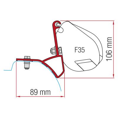 Artikelbild des Artikels “Markisenadapter Kit Renault Trafic für F35 “