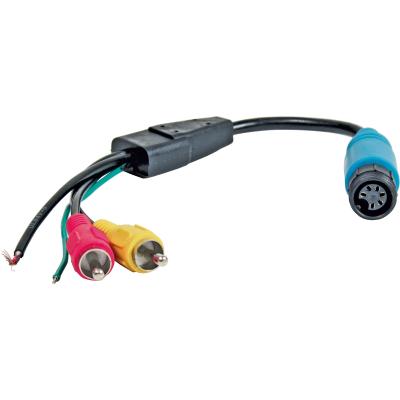 Product image of the product “Adapter Monitor, 6-polige Schraubkupplung auf Cinch-Stecker ”