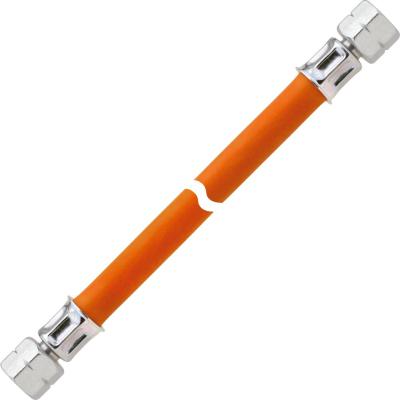 Product image of the product “Gas-Mitteldruckschlauchleitung 10 bar, G 3/8 LH-ÜM x G 3/8 LH-ÜM, 450 mm ”