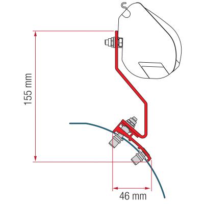 Product image of the product “Markisenadapter Kit VW Caddy Maxi Lift Roof für F35 Pro ”