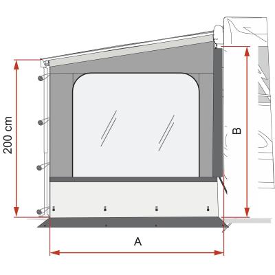 Product image of the product “Seitenwand Sun View Side Van F45s ”