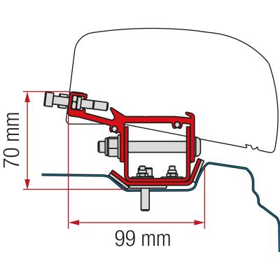 Product image of the product “Markisenadapter Kit Renault Trafic L2 ab 2014 ”