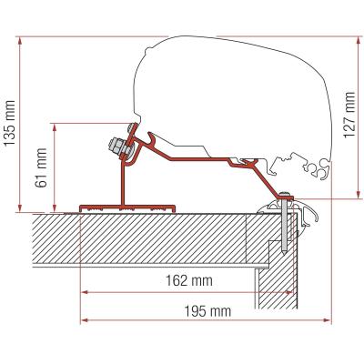 Product image of the product “Markisenadapter Caravan Roof ”