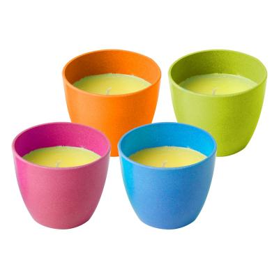 Artikelbild des Artikels “Citronella Kerze mit natürlichem Citronella-Öl, farblich sortiert “