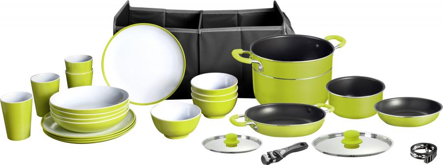 Artikelbild 1 des Artikels “MEPOBOX GREEN 16+9 Geschirr-Set LOOP + Kochtopfset JUNIPER “