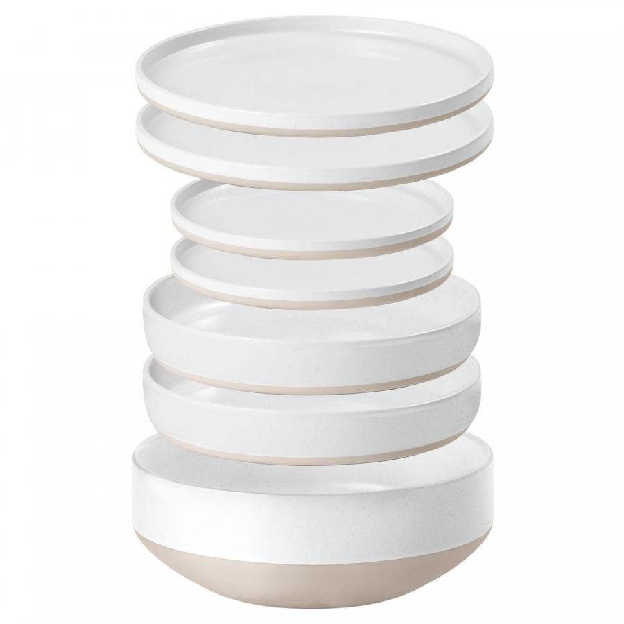 Product image 1 of the product “Geschirrset 6-in-1 Odette, weiß weiß”