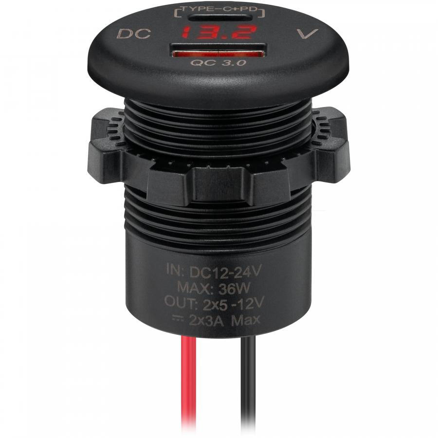 Artikelbild 1 des Artikels “Einbauladegerät USB-A | USB-C 18 W “