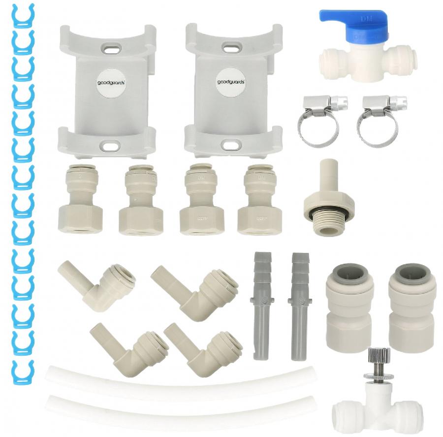 Product image 1 of the product “Installations-Set für Trinkwasseraufbereitung L (UV/Aktivkohle/Kalk) ”