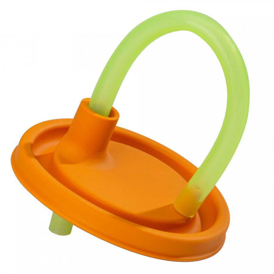 Product image 1 of the product “Deckel mit Trinkhalm, orange orange”