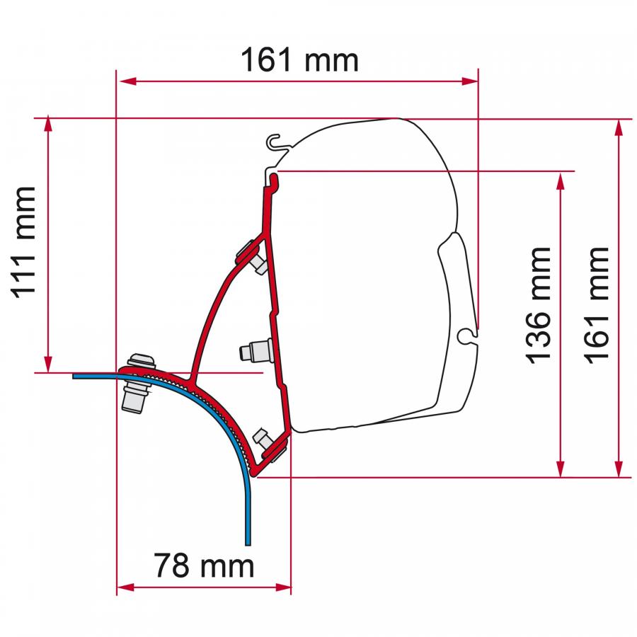Artikelbild 1 des Artikels “Kit VW T5/T6 Aufstelldach Deep Black für Markise F45 “
