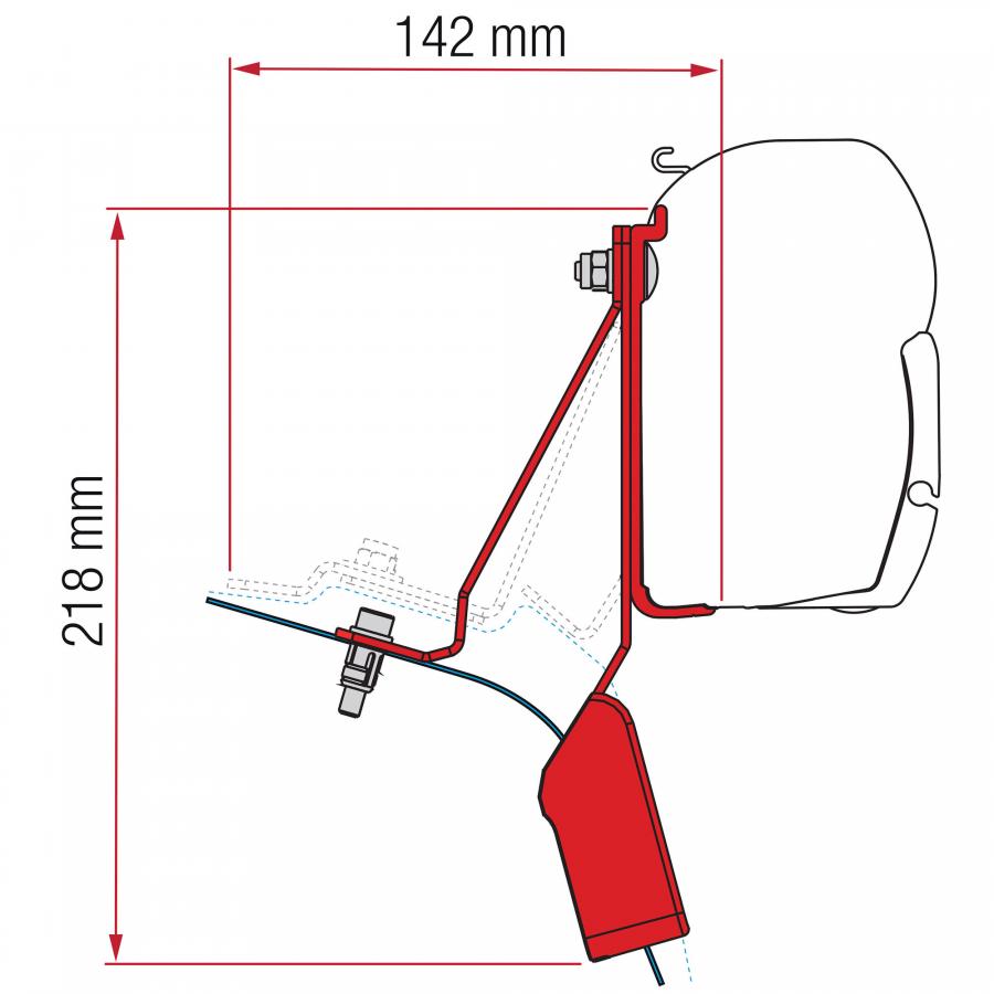 Product image 1 of the product “Markisenadapter Kit Ford Custom Nugget Lift Roof für F45, F45s ”