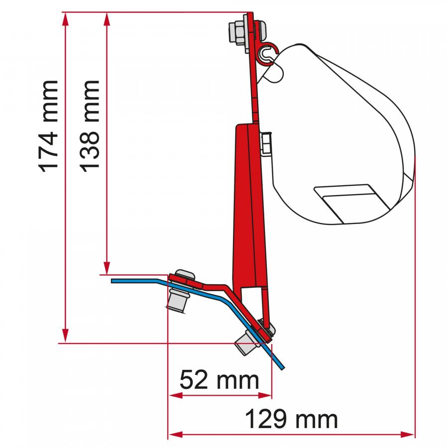 Product image 1 of the product “Kit Ford Custom Lift Roof H1 Deep Black ”