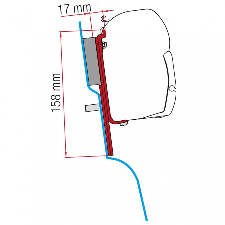 Artikelbild 1 des Artikels “Markisenadapter Kit Ford Custom Nugget Hochdach für F45 “