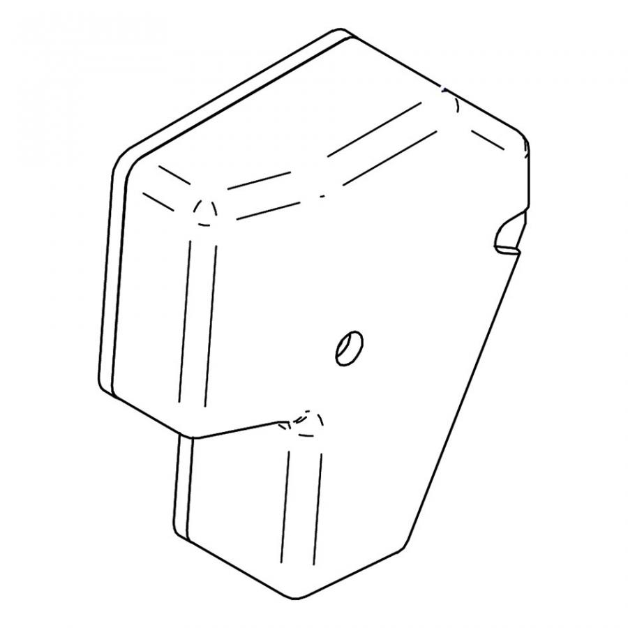 Product image 1 of the product “Abdeckkappe für Motor Thule Double Step 12V Alu ”