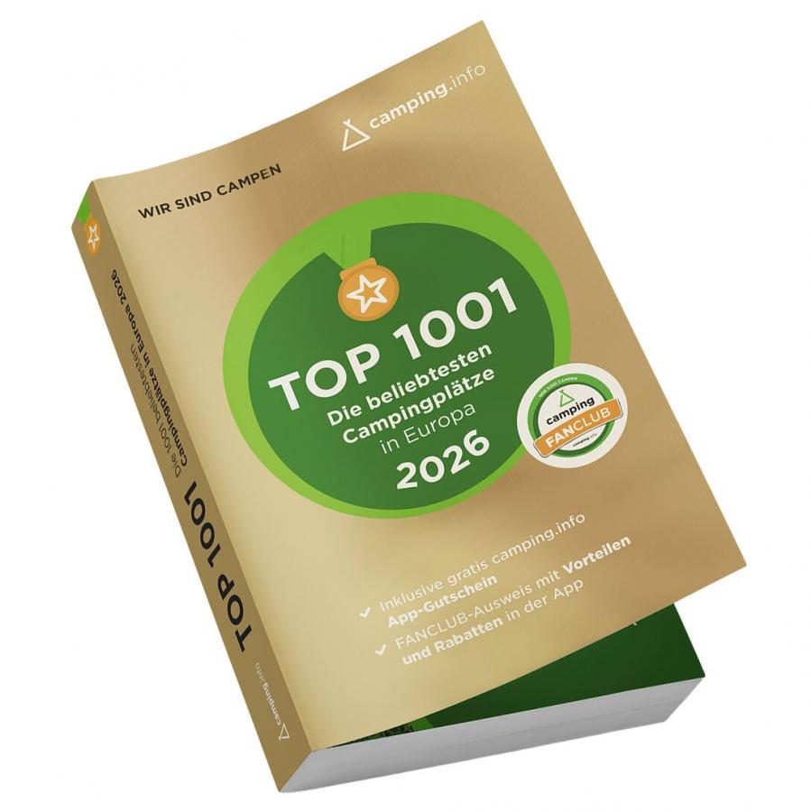 Artikelbild 1 des Artikels “Campingführer TOP 1001 – Die beliebtesten Campingplätze in Europa 2026 “