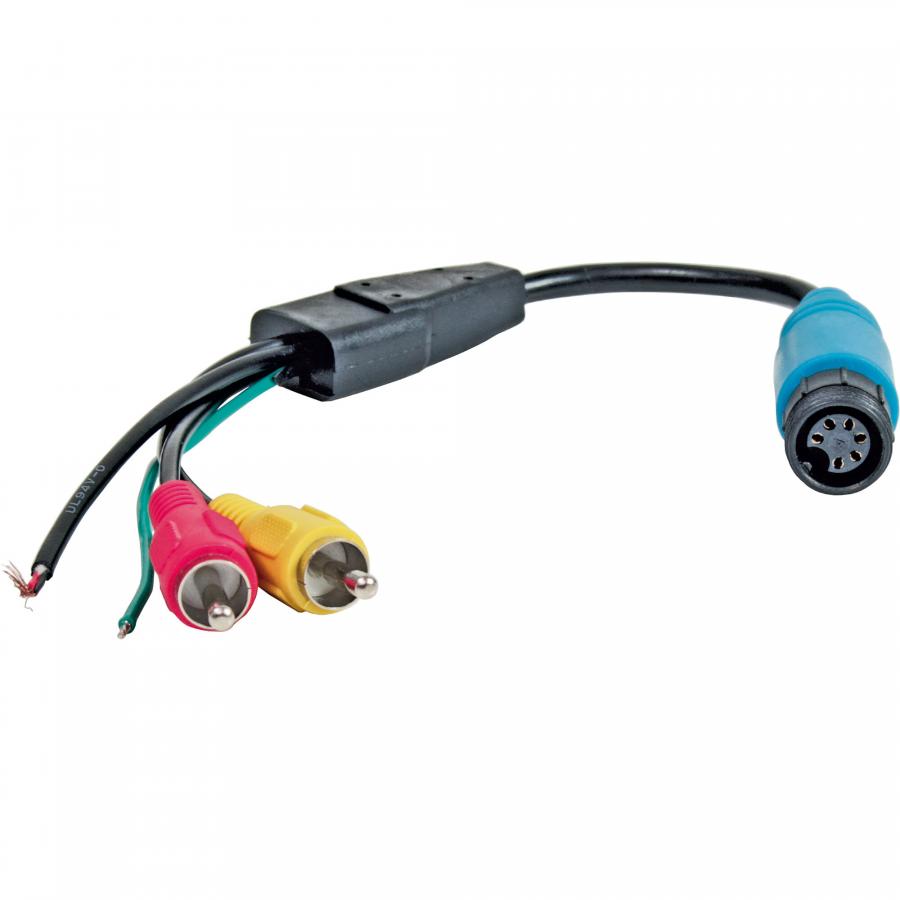 Product image 1 of the product “Adapter Monitor, 6-polige Schraubkupplung auf Cinch-Stecker ”