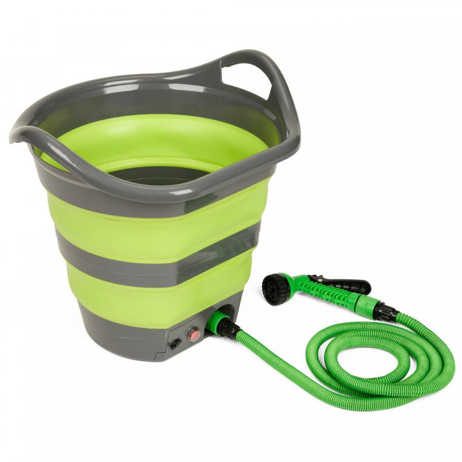 Artikelbild 1 des Artikels “Falteimer 15 Liter mit Waschbrause, Mobildusche Akku Plus “
