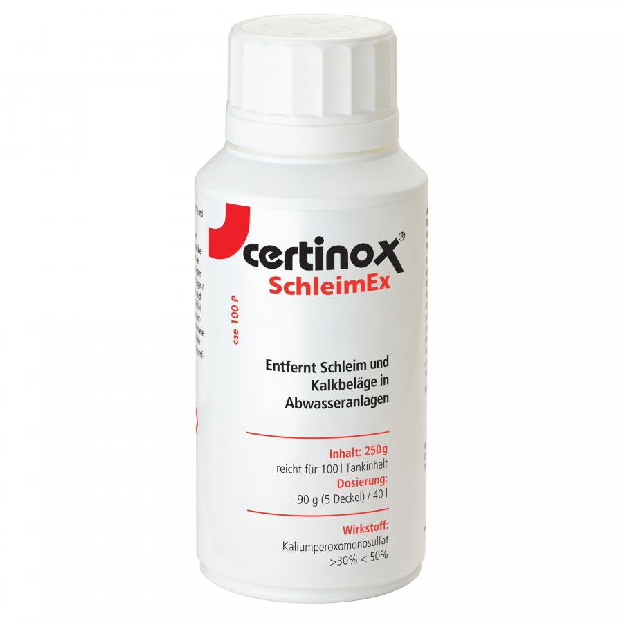 Artikelbild 1 des Artikels “certinox SchleimEx – Reiniger für Abwassertanks cse 100 p, 250 g Pulver “