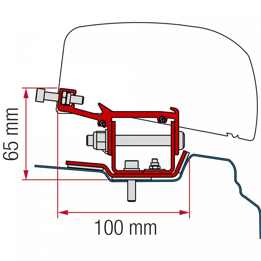 Artikelbild 1 des Artikels “Markisenadapter Kit Renault Trafic L1, H1 ab 2014 “