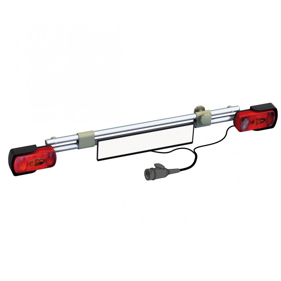 Product image 1 of the product “Beleuchtungsleiste für EuroCarry Fahrradträger, silber silber”