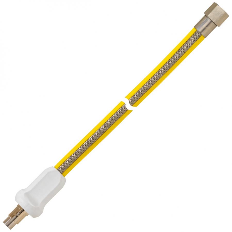 Artikelbild 1 des Artikels “Edelstahl-Allgasschlauch PS 0,5 bar Stecknippel STN x Rp1/2 x 2000 mm “