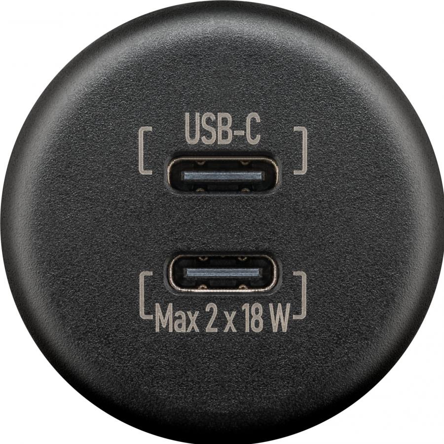 Product image 1 of the product “Einbauladegerät Dual USB-C 18 W ”