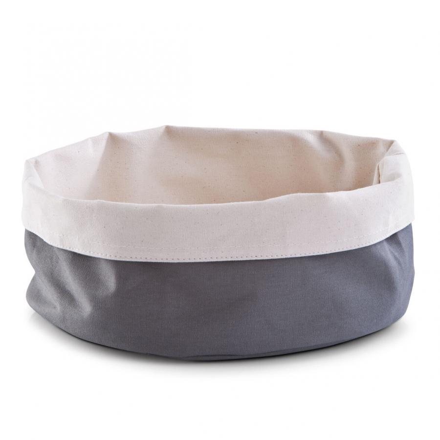 Product image 1 of the product “Brotbeutel rund, 25 cm anthrazit, cremeweiß 25 cm anthrazit”