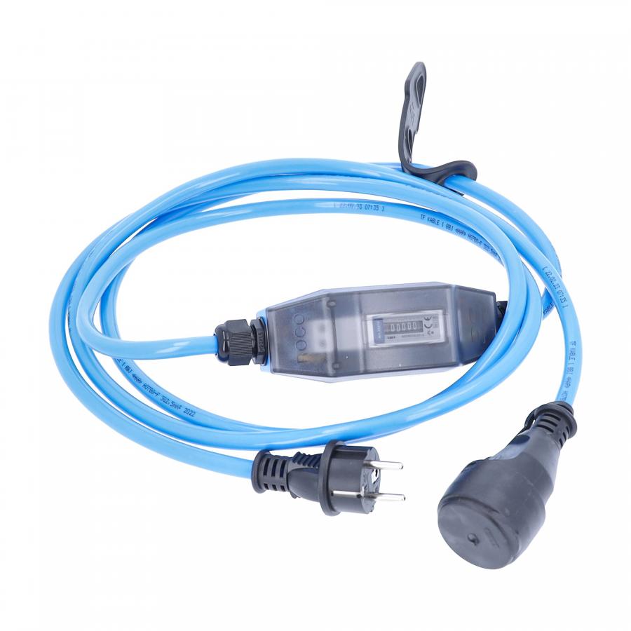 Product image 1 of the product “Stromzähler ROCO 1, 230 V MID mit SCHUKO-Stecker und Kupplung ”