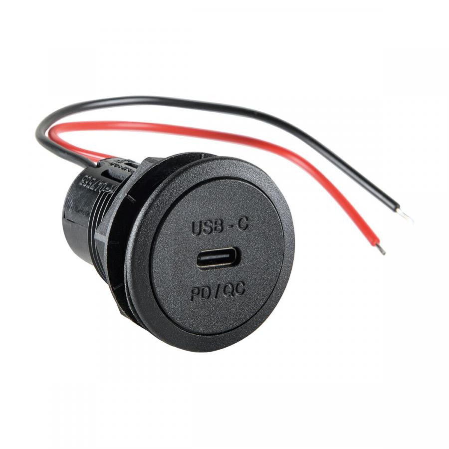Artikelbild 1 des Artikels “Einbausteckdose USB-C 12 – 24 V DC mit integriertem Spannungswandler “