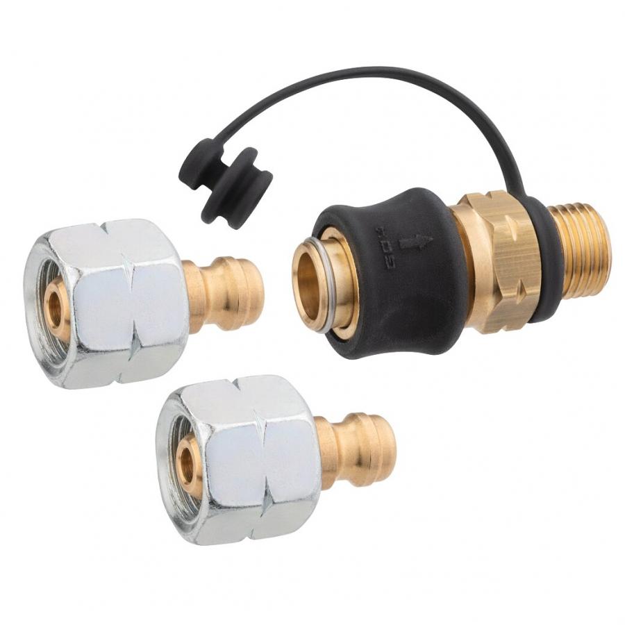 Product image 1 of the product “Steckkupplung Set Typ SKU-QR, G 1/4 LH-KN x SKU und 2 x STN x G 1/4 LH-ÜM G 1/4 LH-KN x SKU und 2 x STN x G 1/4 LH-ÜM”
