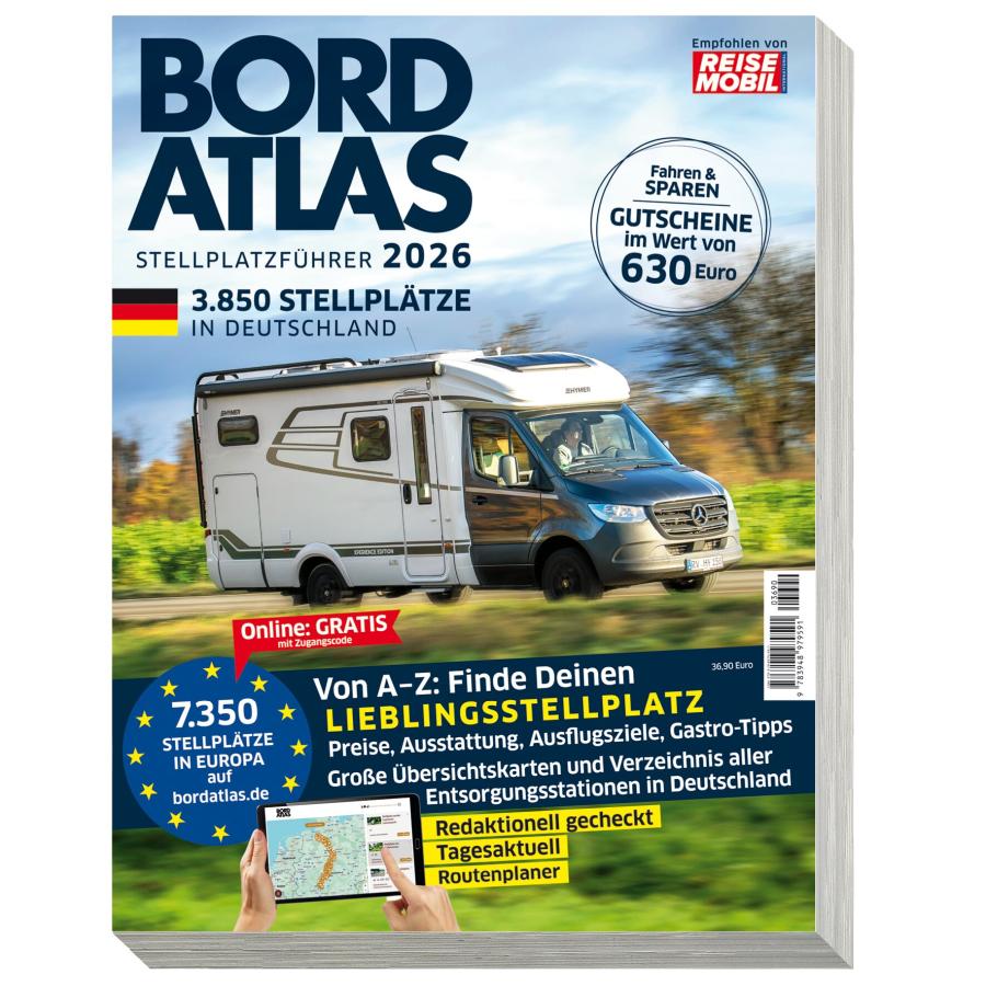 Product image 1 of the product “Bordatlas Stellplatzführer ”
