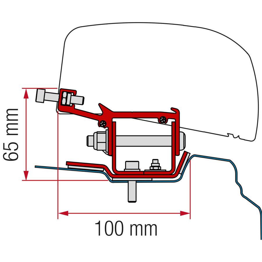 Product image 1 of the product “Markisenadapter Kit Renault Trafic L1, H1 ab 2014 ”