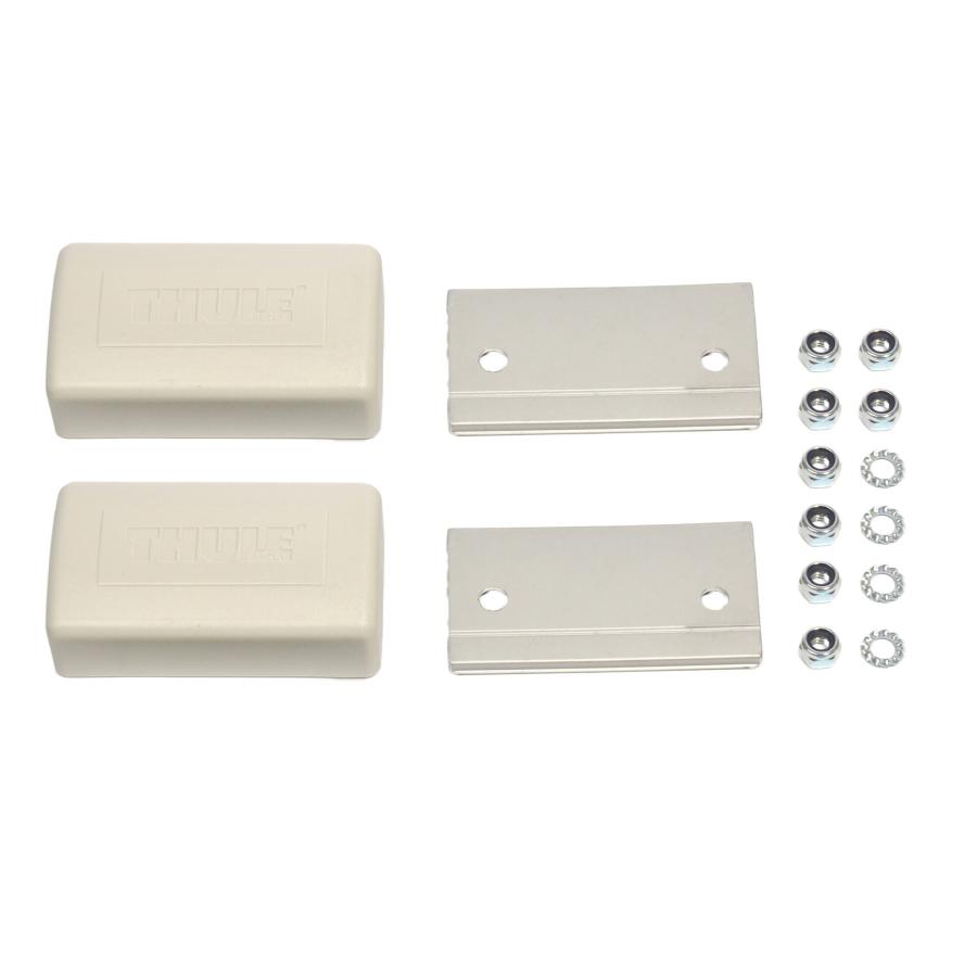 Product image 1 of the product “Satz Abdeckplatte und Abdeckkappe Montagesatz Thule, 8 cm, 2 Stück ”