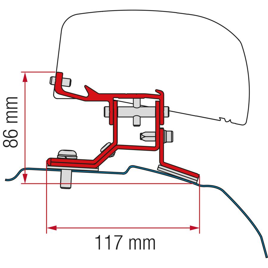 Artikelbild 1 des Artikels “Markisenadapter Kit Ford Custom L2 für F40 “