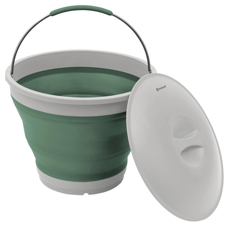 Product image 1 of the product “Faltbarer Eimer, dunkelgrün ”