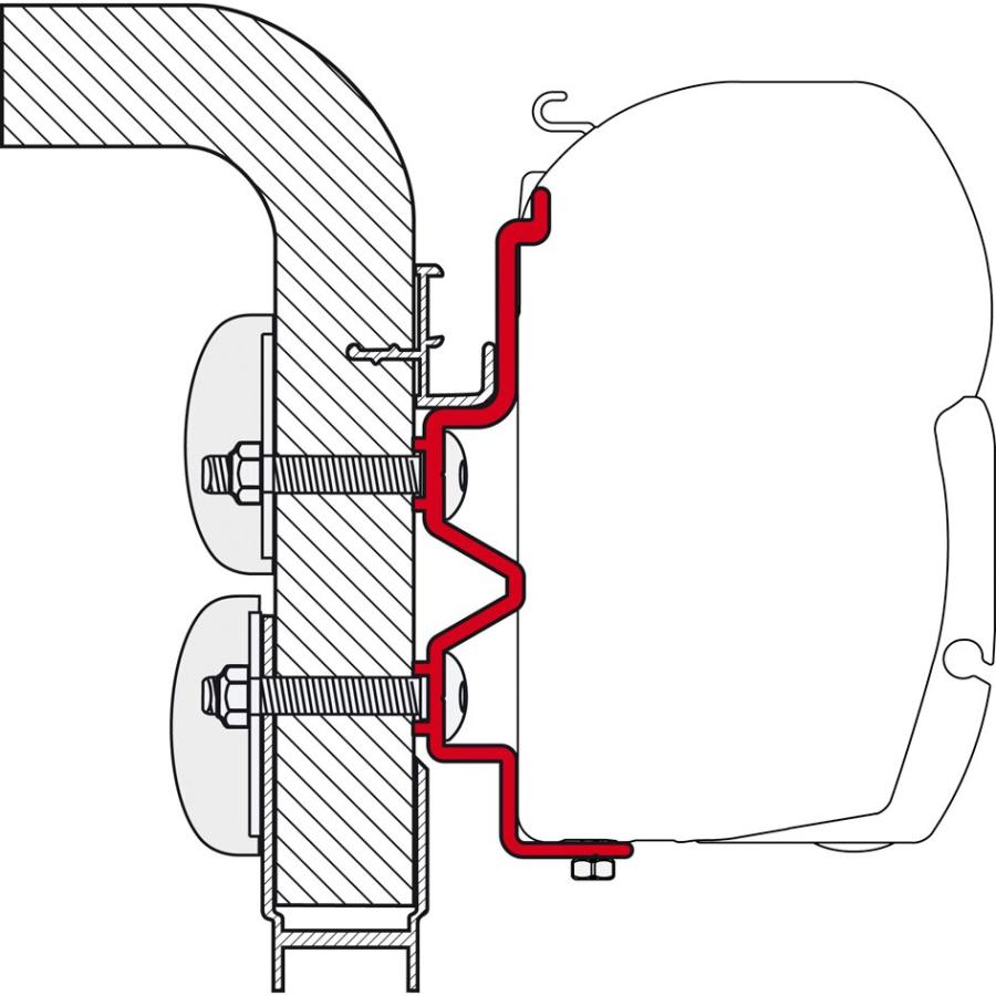 Product image 1 of the product “Markisenadapter Hymer Camp 300 ”