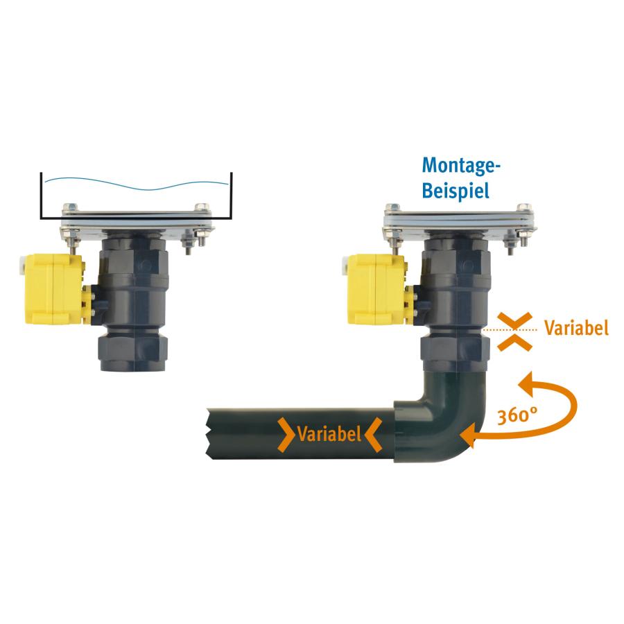 Product image 1 of the product “Kugelhahnventil für Tank-Direktanschluss, elektrisch ”