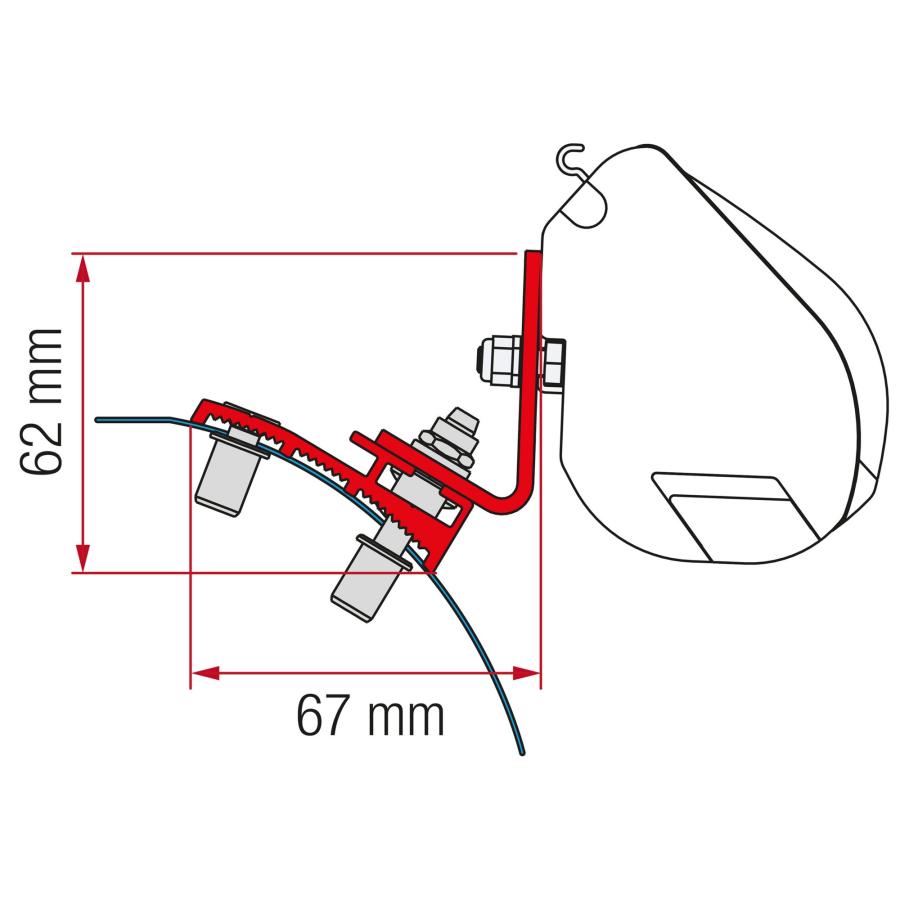 Product image 1 of the product “Markisenadapter Kit Stellantis (PSA) für F35 Pro ”