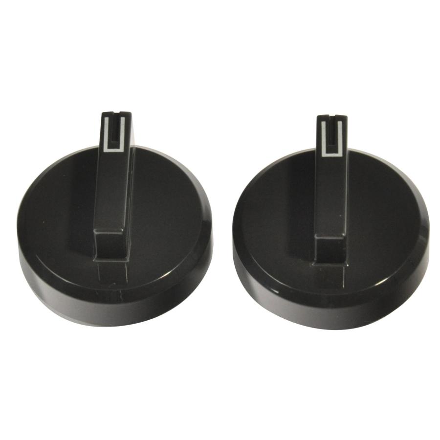 Product image 1 of the product “Drehknöpfe Wahlschalter Kit, 2 Stück, schwarz, für Dometic-Kühlschränke RML 8230, RML 9330 ”