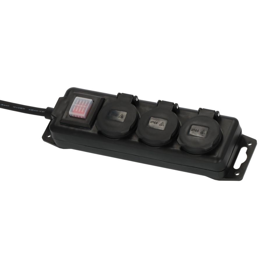 Product image 1 of the product “Mehrfachsteckdose 3-fach, IP44 ”